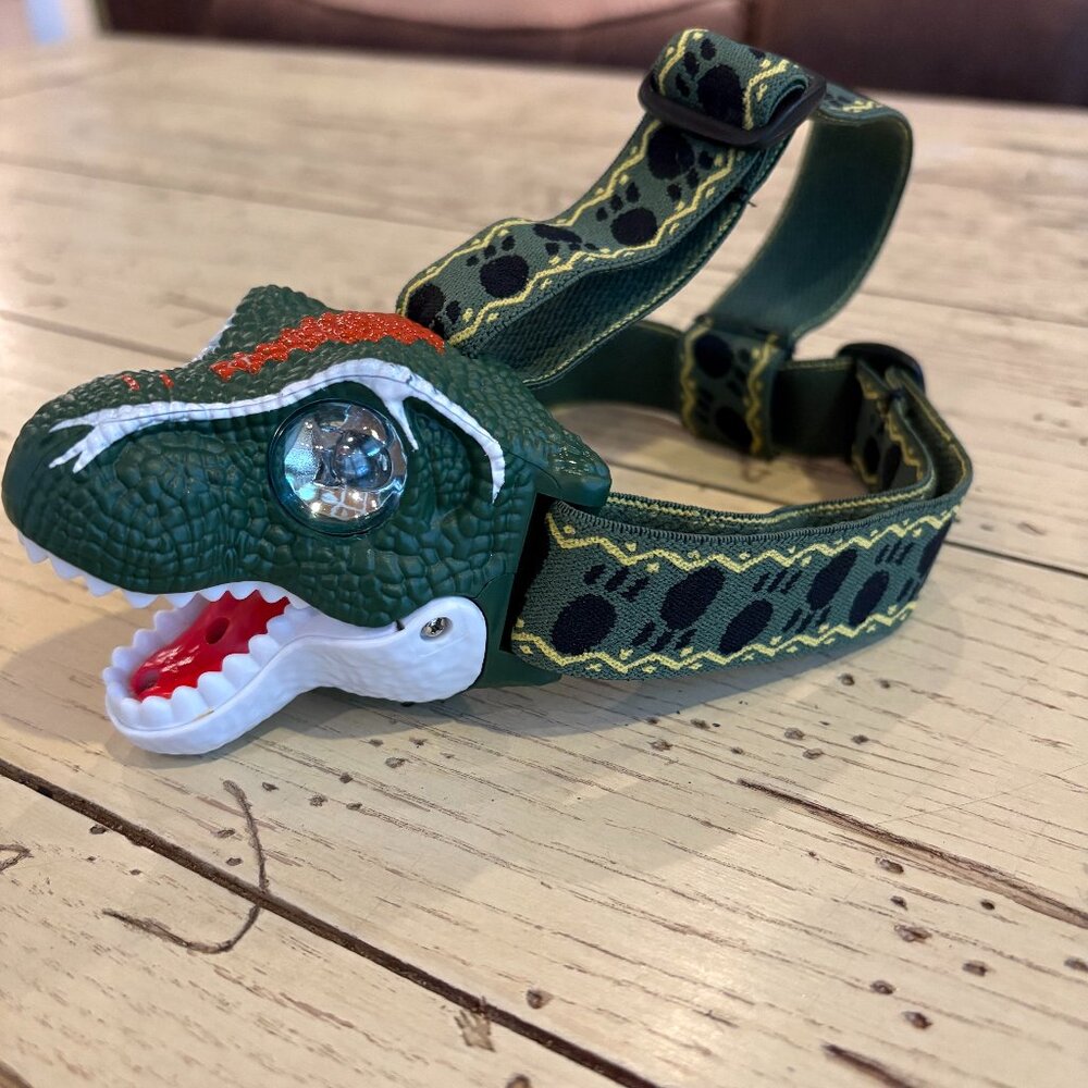 TIGTECGAME T-Rex Talking/Flashing LED Headlamp